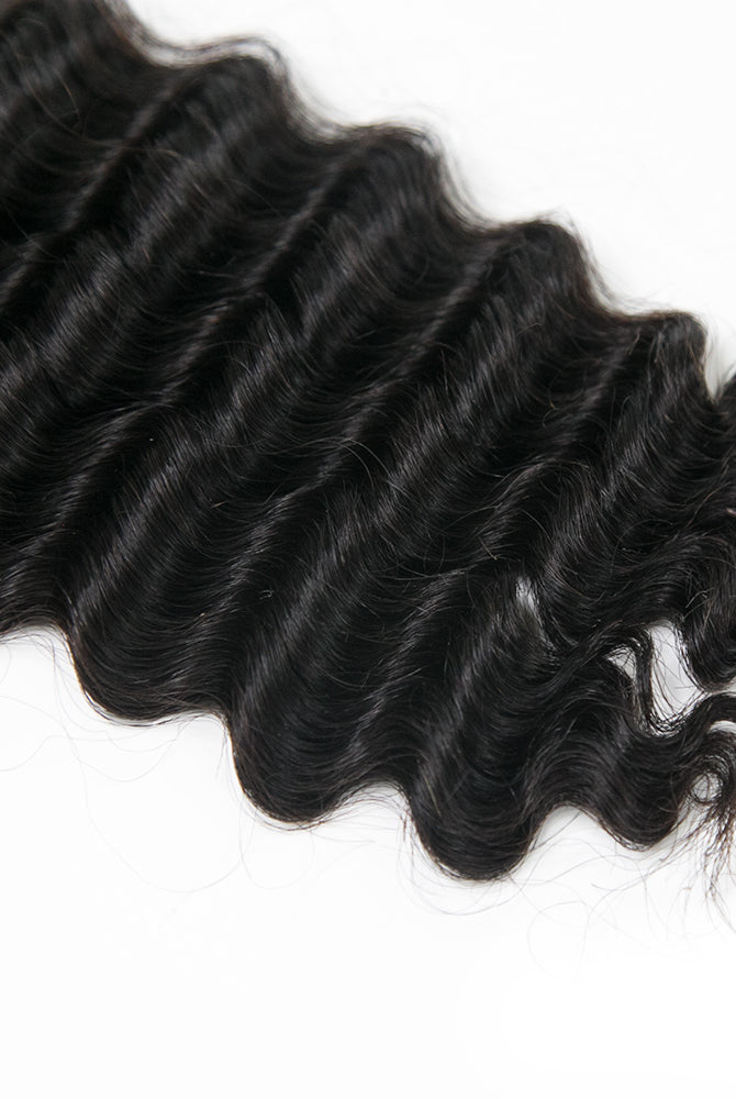 10A Double Drawn Deep Wave Bulk Hair Extensions for Braiding