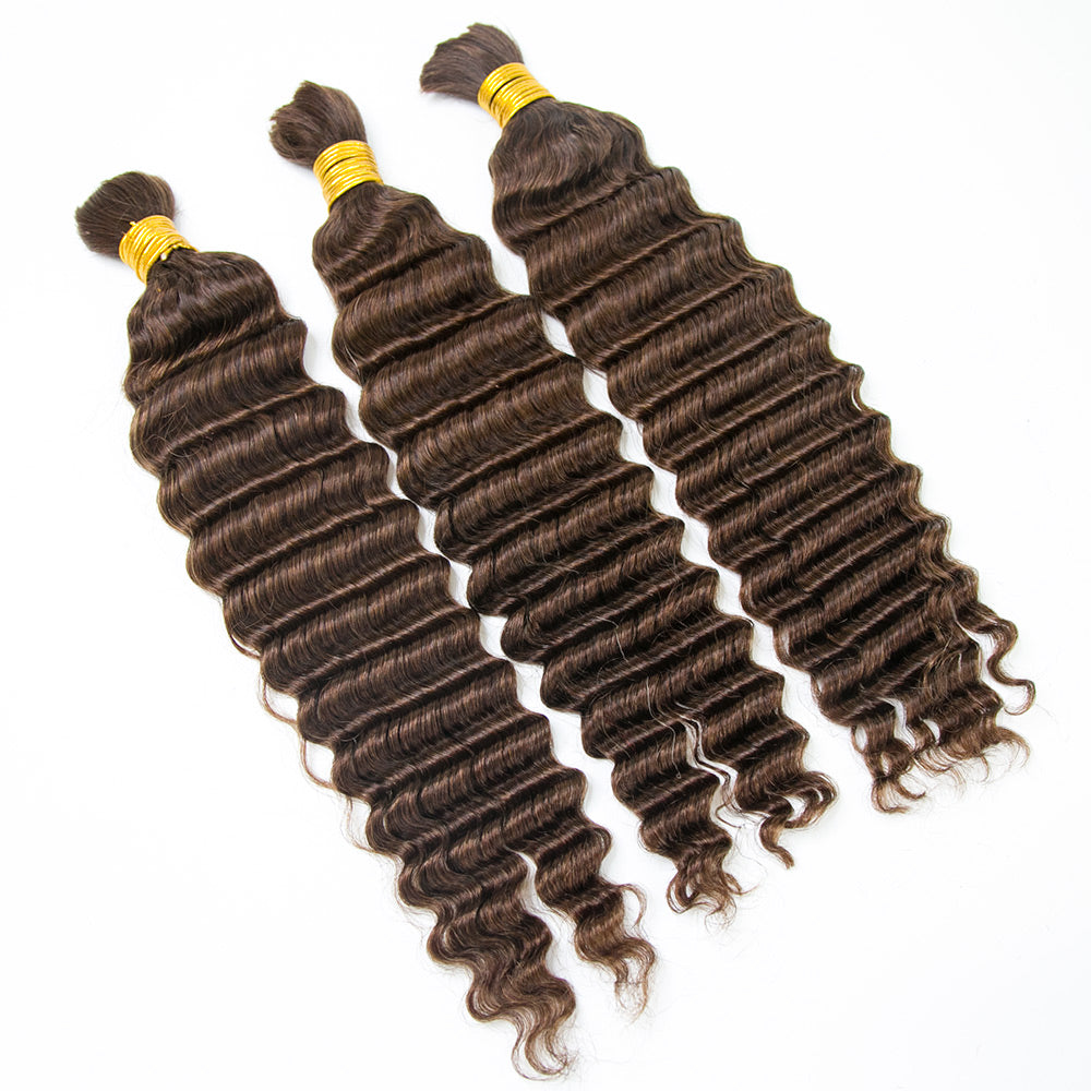 #4 Deep Wave Bulk Hair Extensions