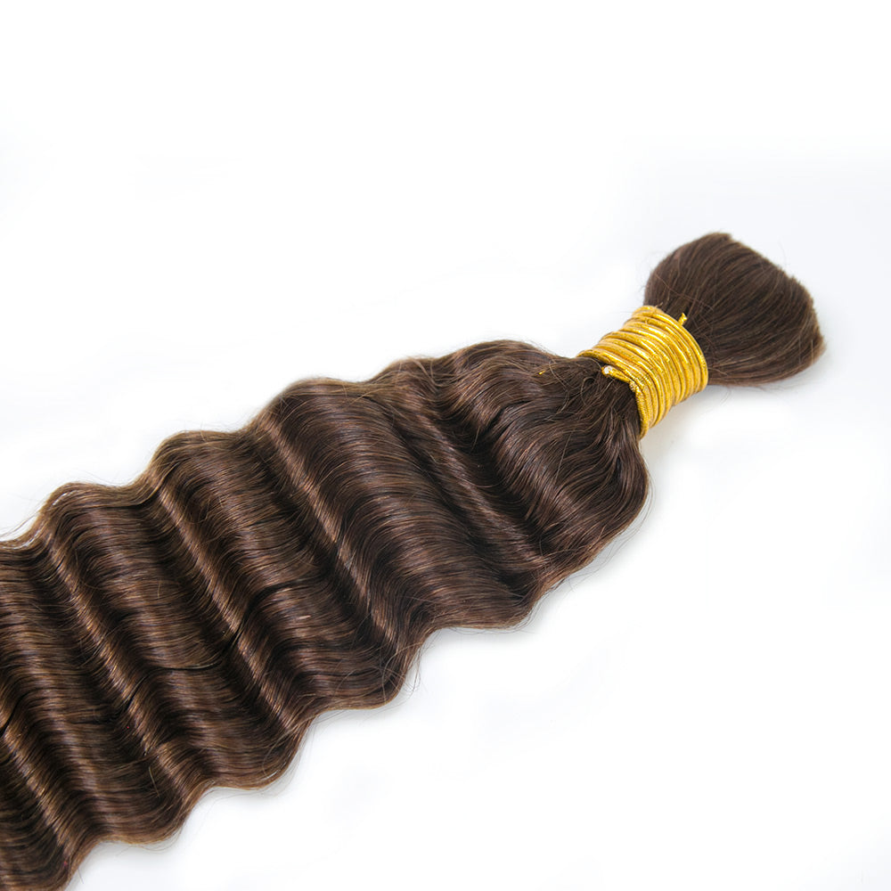 Deep Wave Bulk Hair Extensions for Braiding
