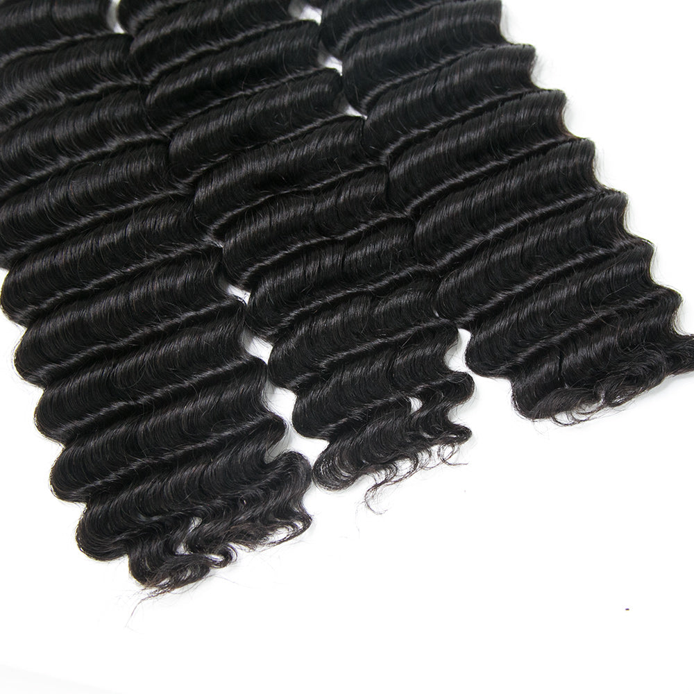 Deep wave 10A Bulk Hair Extensions for Braiding