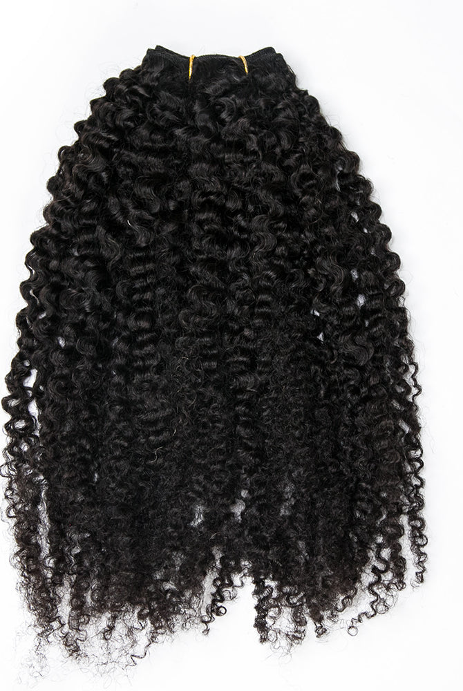 Multi Textured Kinky Curly Weft