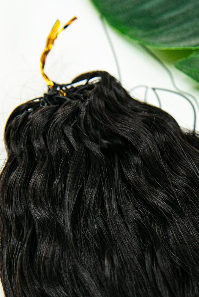 Natural Wet and Wavy Hair