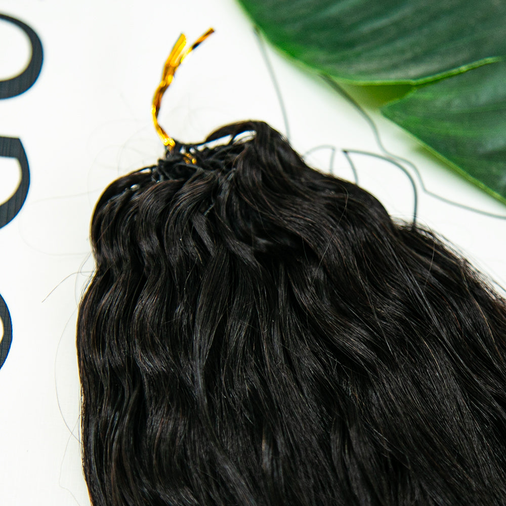 Natural Wet and Wavy Hair