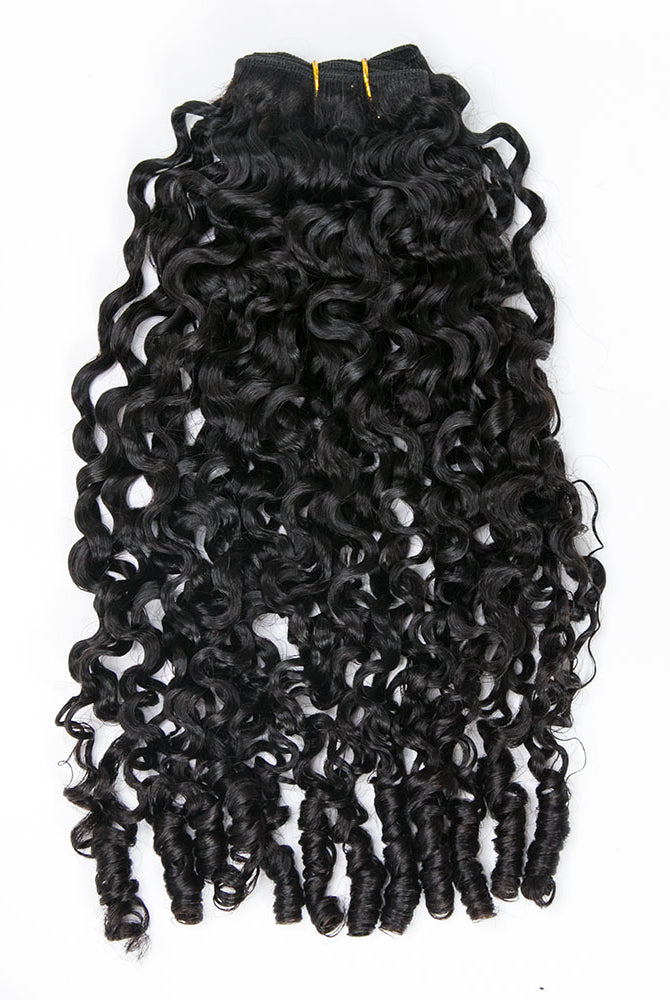 Water Curly Weft Bundles Human Hair