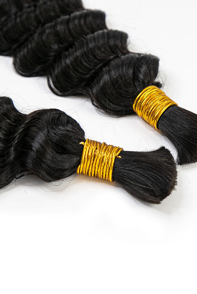 Wholesale Deep Wave Bulk Hair Extensions for Braiding