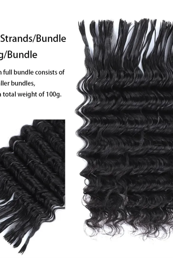 deep wave bulk human hair