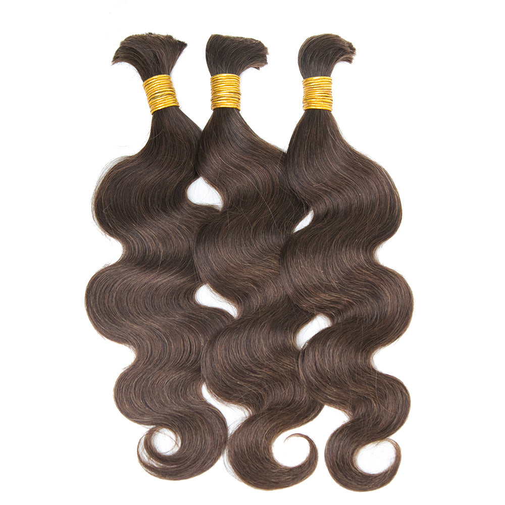 Color 4 bulk human braiding hair