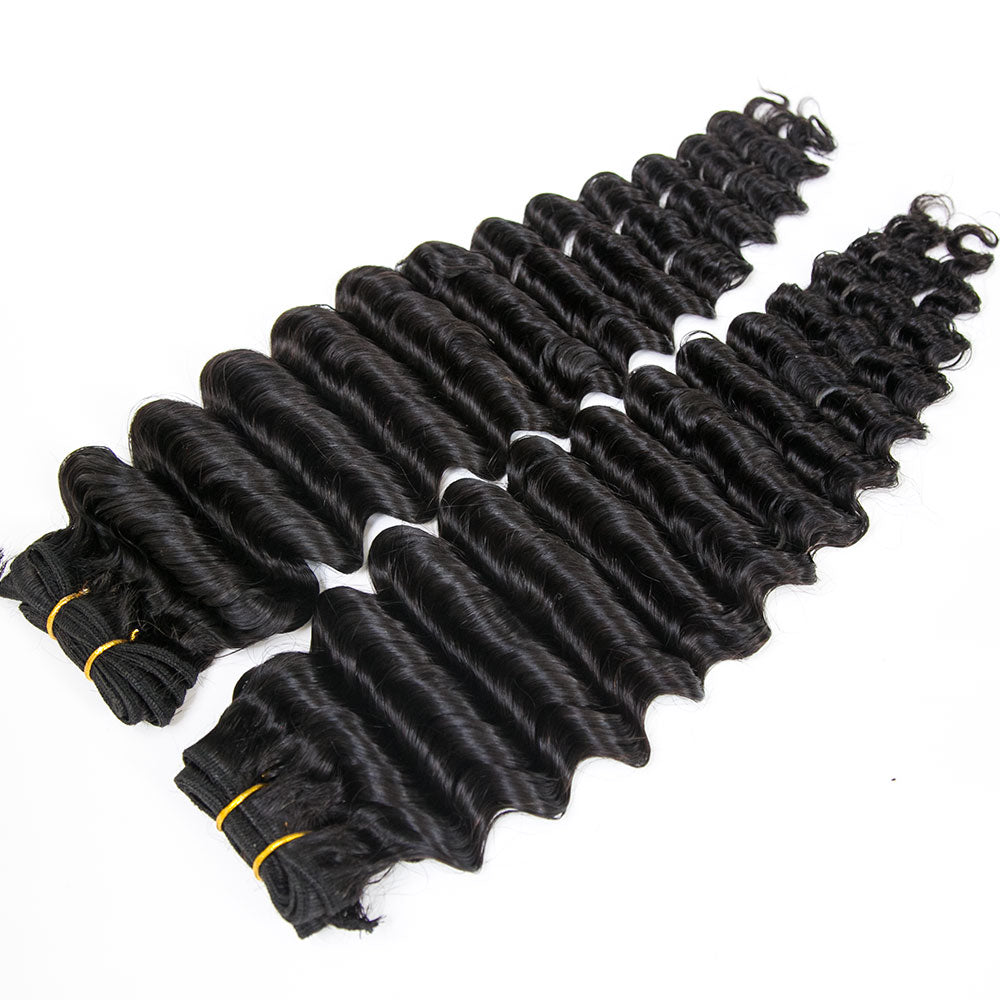  Deep Wave Weft Bundles Human Hair