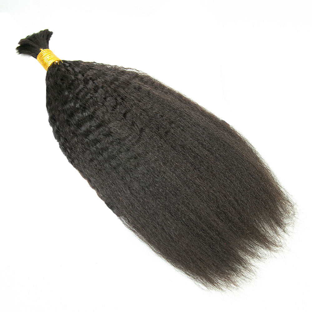 Kinky Straight Bulk Hair