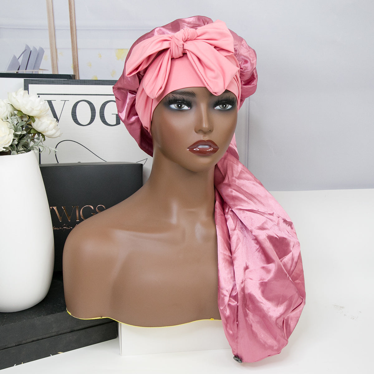 Silk night bonnet