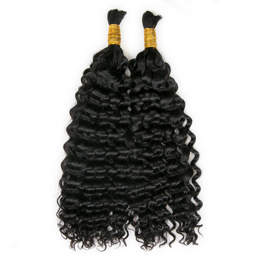 Water Wave Bulk Hair Extensions for Braiding 