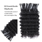 deep wave bulk human hair